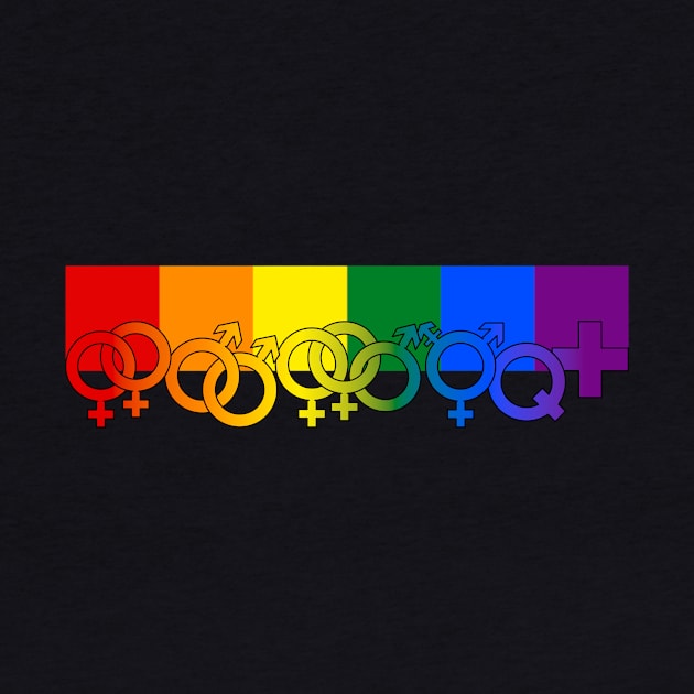 LGBTQ+ Rainbow Symbols by creativesomedays